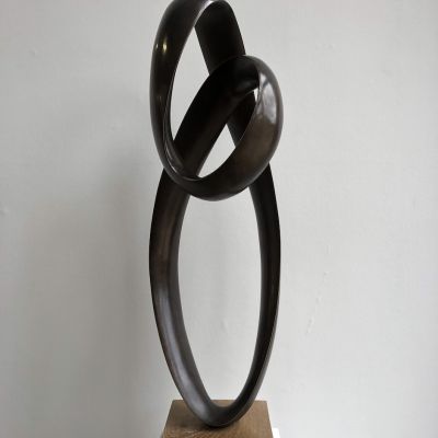 BRONZE RAVEL X Sculpture by Richard Fox